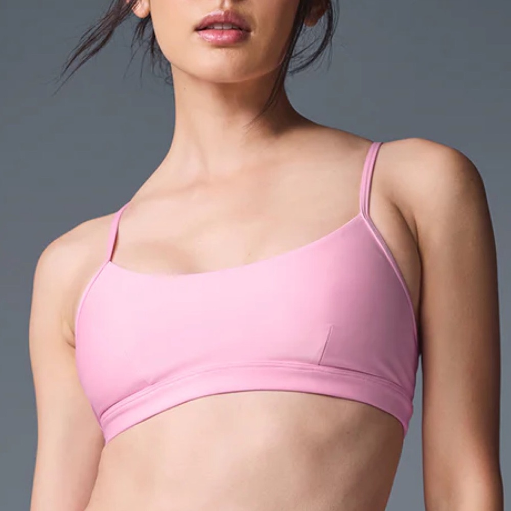 ALO Yoga Pink Strappy Sports Bra